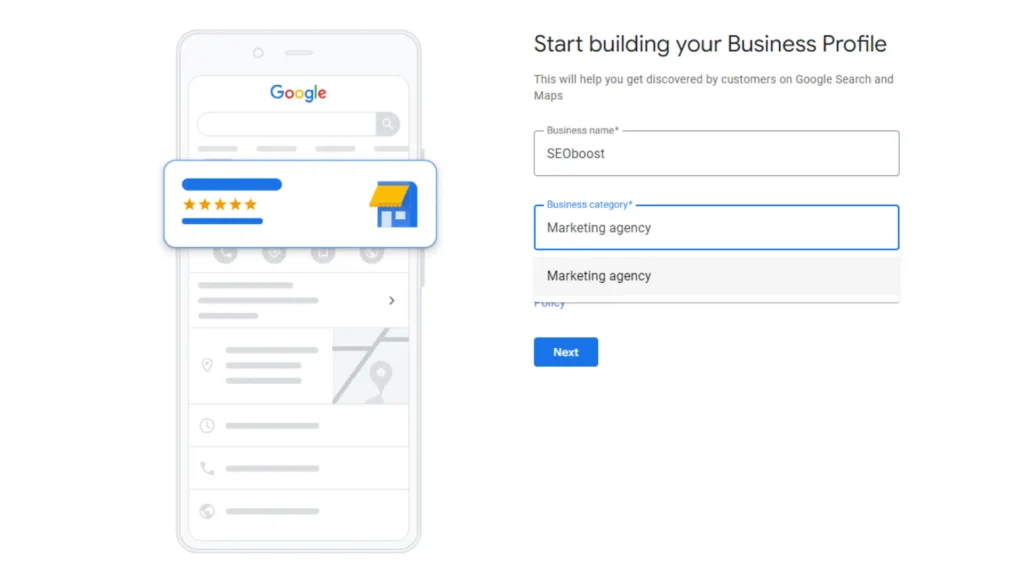 Creating-Google-Business-Profile-Choose-Business-Category