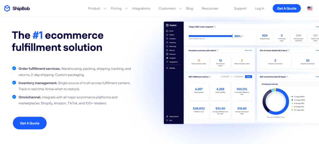 ShipBob - AI Tool for Ecommerce Startup