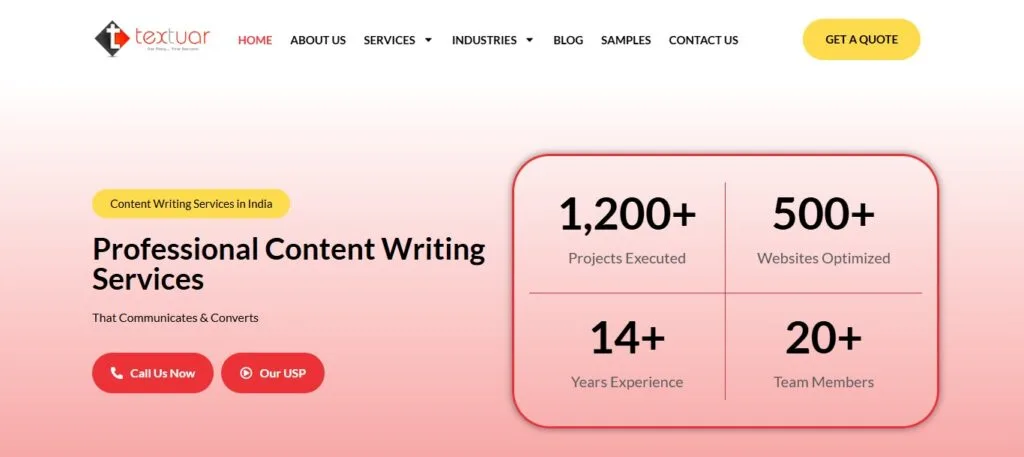 Top 10 SEO Content Writing Agencies - TEXTUAR