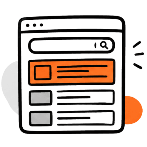 Icon - Crowded search results