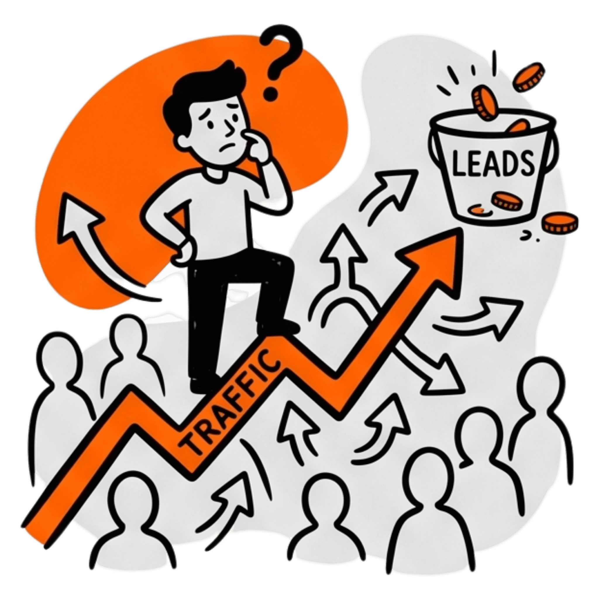 Icon - Generic traffic, poor leads