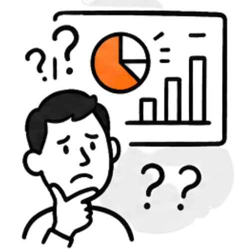 Icon - Analytics confusion