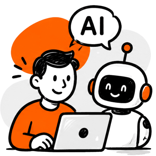 Icon - Human with AI