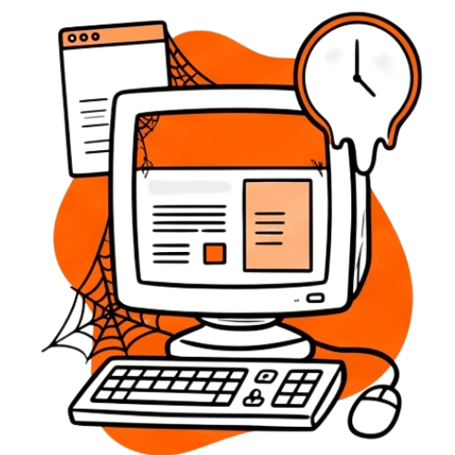 Icon - Outdated online presence