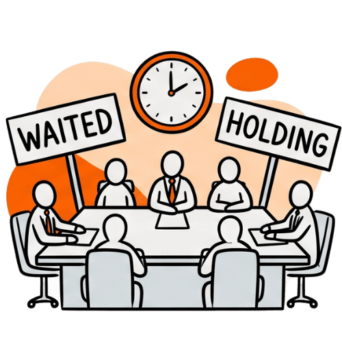 Icon - Slow decision cycles